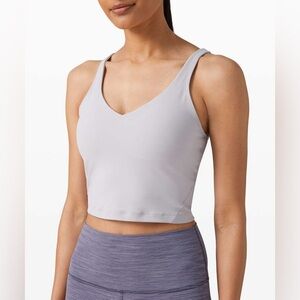 Lululemon Align Tank Workout top Built in bra Iced Iris Lavender Purple sz 4
